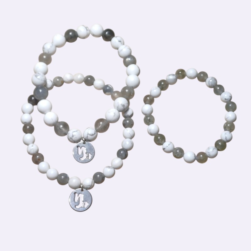 Bracelet astrologique Capricorne – pierres naturelles – lithothérapie