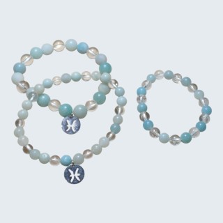 Bracelet astrologique Poissons – pierres naturelles – lithothérapie