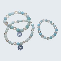 Bracelet astrologique Poissons – pierres naturelles – lithothérapie