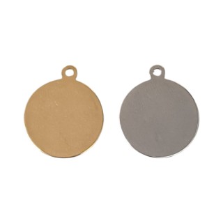 Médaille personnalisée gravée – Prénom, date ou message | Bijou personnalisé acier argent ou or