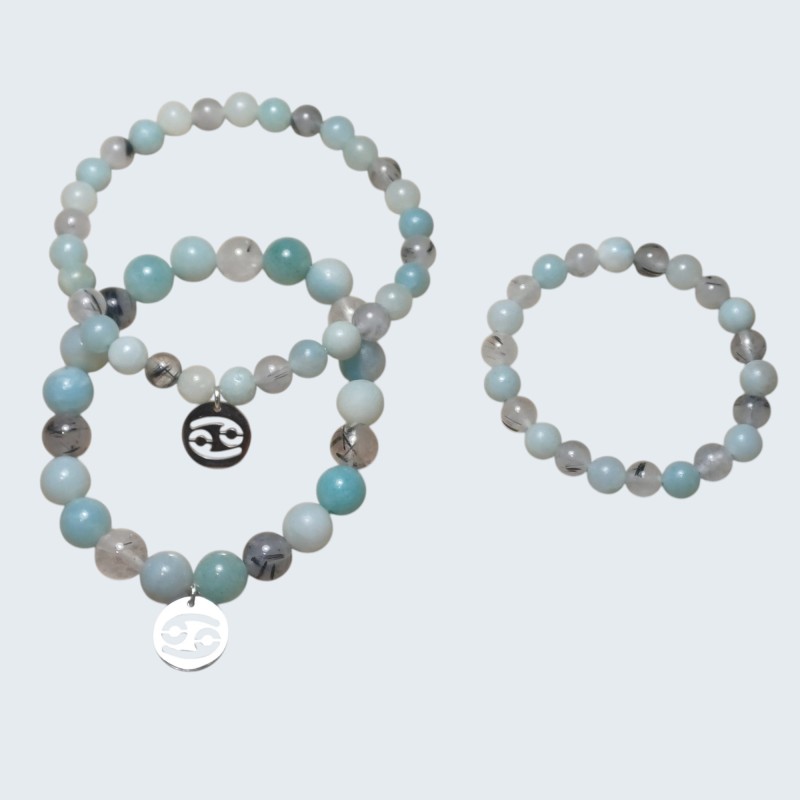 Bracelet astrologique Cancer – pierres naturelles – lithothérapie