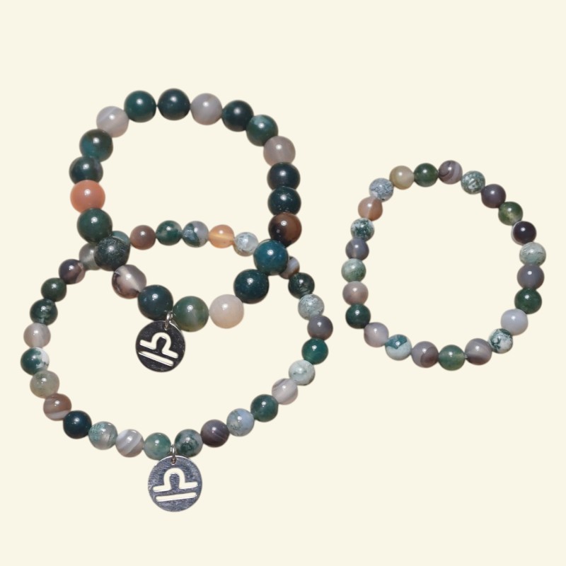 Bracelet astrologique Balance – pierres naturelles – lithothérapie